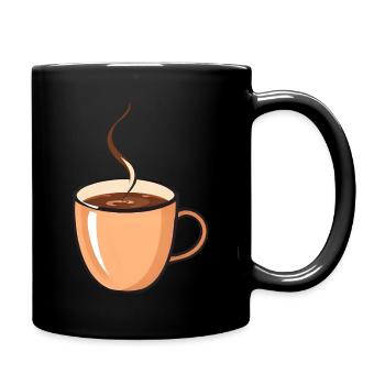 Cozy Autumn Morning Coffee Break - Full Colour Mug - black - Right