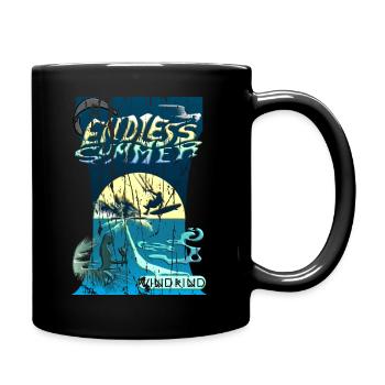 Endless summer Kiteboarding - Full Colour Mug - black - Right