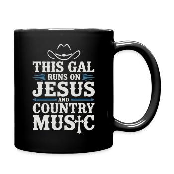 Pour les fans de foi et de country - Mug uni - noir - Droite