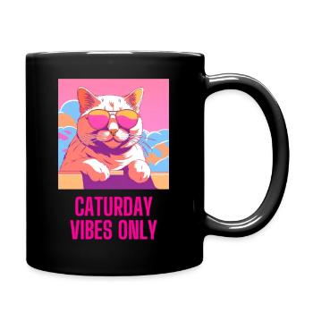 Ambiance du samedi uniquement - Mug uni - noir - Droite