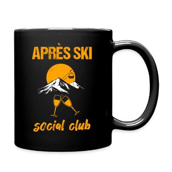 Club social d’après-ski - Mug uni - noir - Droite