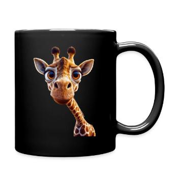 Croisements de girafe - Mug uni - noir - Droite