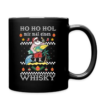 HO HO HOL - Tasse einfarbig - Schwarz - Rechts