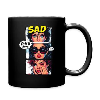 Sad Club 2 Liebeskummer - Tasse einfarbig - Schwarz - Rechts