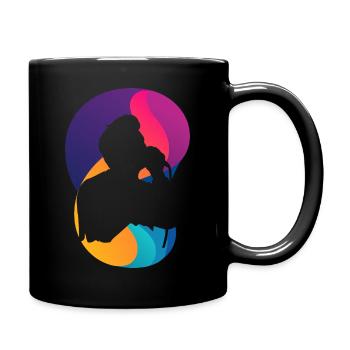 Voix vocale - Mug uni - noir - Droite
