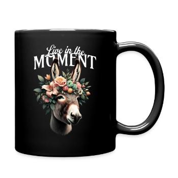 Vivez l’instant présent - Mug uni - noir - Droite