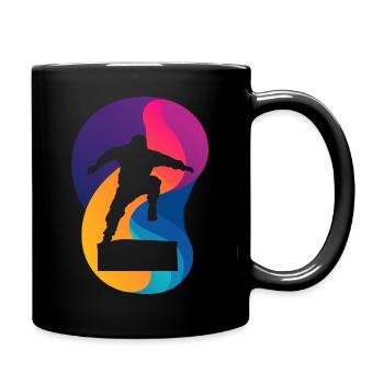 Parkour runner traceurs - Mug uni - noir - Droite