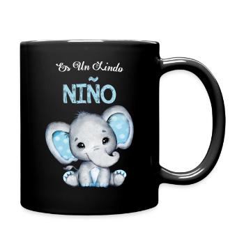It's A Cute Boy Party Gender Reveal - Full Colour Mug - black - Right