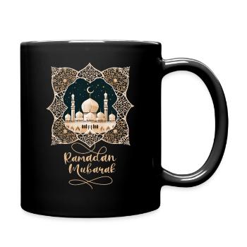 Ramadan Gift Eid Mubarak Islam Allah Muslim - Full Colour Mug - black - Right
