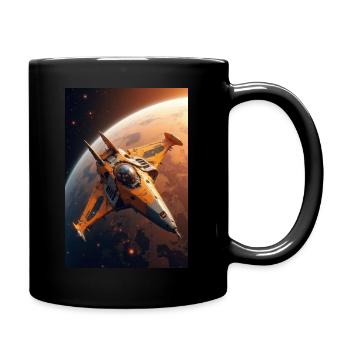 Chasseur spatial. - Mug uni - noir - Droite
