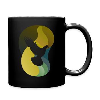 Dove of Peace Dove Dove Dung - Full Colour Mug - black - Right
