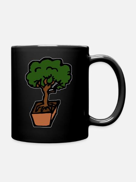 Bonsai Tree Hobby Gift Idea Relaxation - Full Colour Mug - black