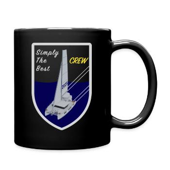 Kat halb transparent - Tasse einfarbig - Schwarz - Rechts