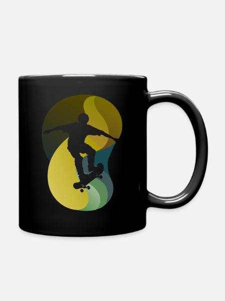 Skaten Boarder Longboard - Tasse einfarbig - Schwarz