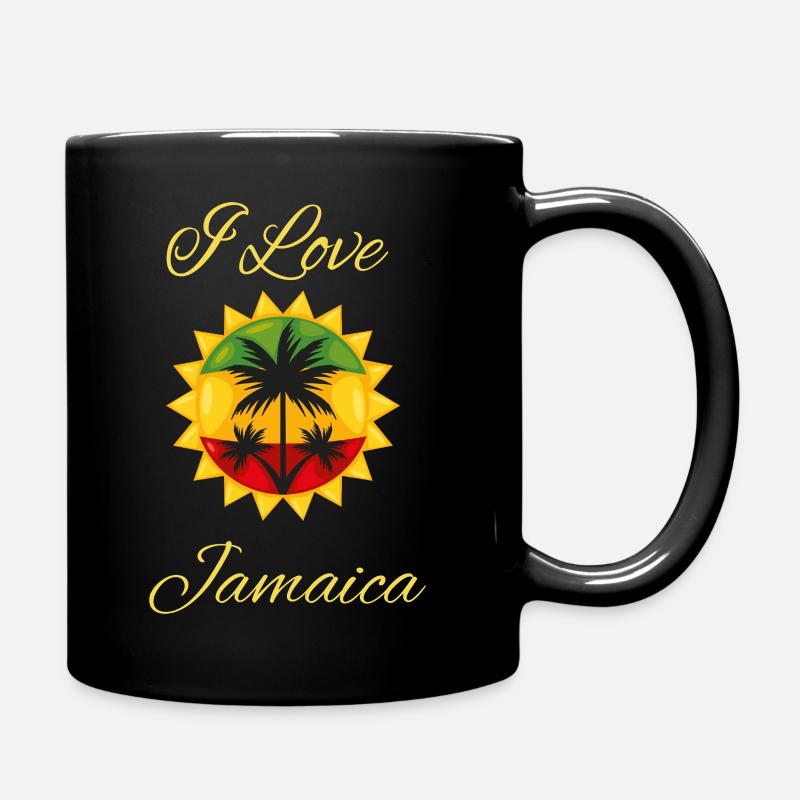 Jamaika - Tasse einfarbig - Schwarz