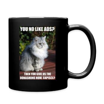 Fundraiser Cat - Full Colour Mug - black - Right