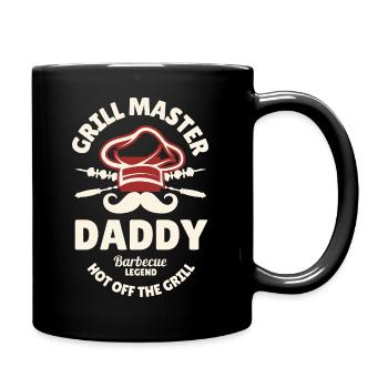 Grill Master Chef Daddy - Hot of the Grill - Tasse einfarbig - Schwarz - Rechts