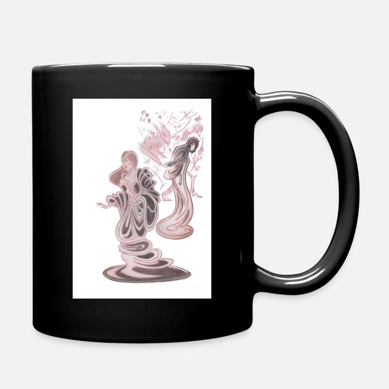 2 femmes à la campagne - Mug uni - noir