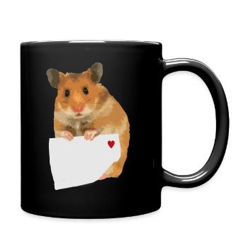 Note de hamster pour personnaliser le texte de la note - Mug uni - noir - Droite