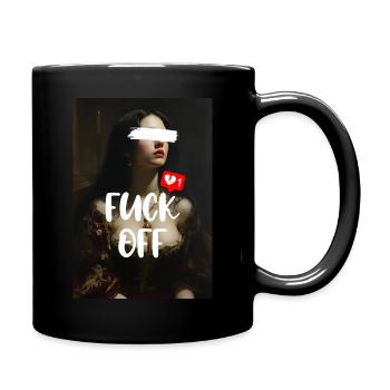FUCK OFF – Ambiance gothique de l’art néoclassique - Mug uni - noir - Droite