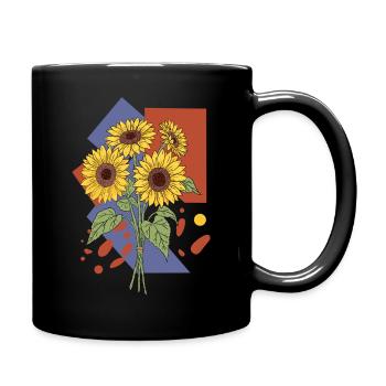 Tournesols - Mug uni - noir - Droite