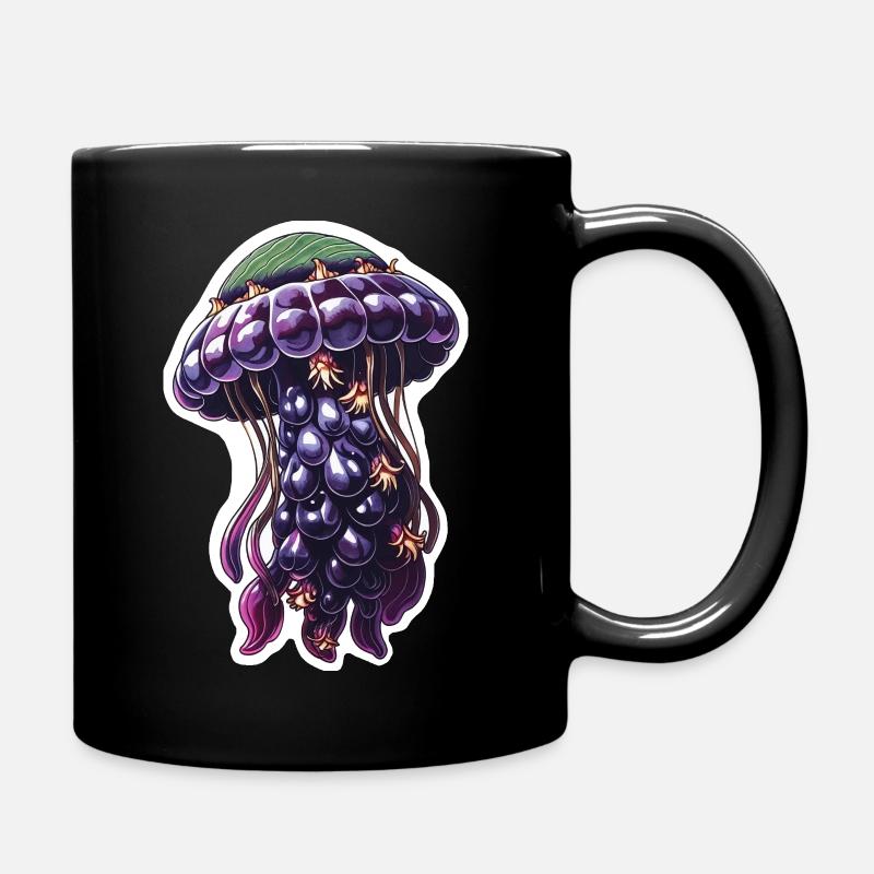 Brombeerqualle - Tasse einfarbig - Schwarz