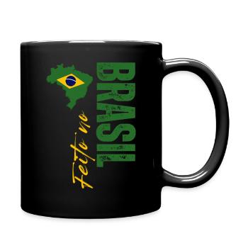 Made in Brazil, I love Brazil - Full Colour Mug - black - Right