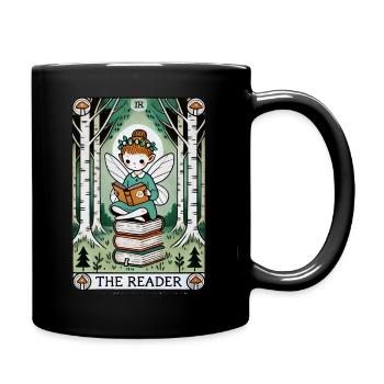 Le lecteur Tarot Card Design - Mug uni - noir - Droite