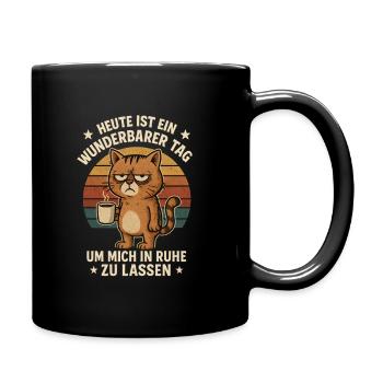 Dire de bureau drôle de chat pour les collègues de travail - Mug uni - noir - Droite