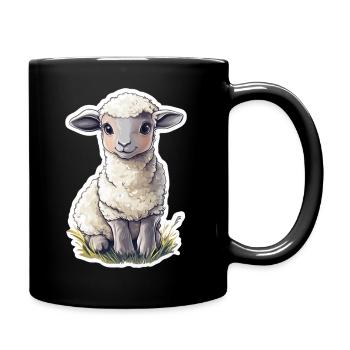 Mouton - Mug uni - noir - Droite