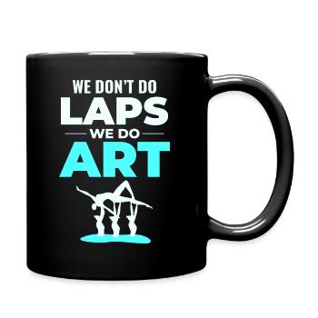 Tanz Akrobat Illustration Synchronschwimmen - Tasse einfarbig - Schwarz - Rechts