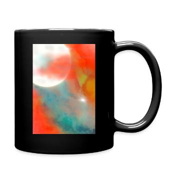 Lunar Veil - Tasse einfarbig - Schwarz - Rechts