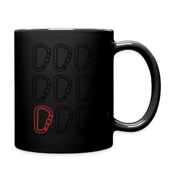 Karabiner - Tasse einfarbig - Schwarz - Rechts