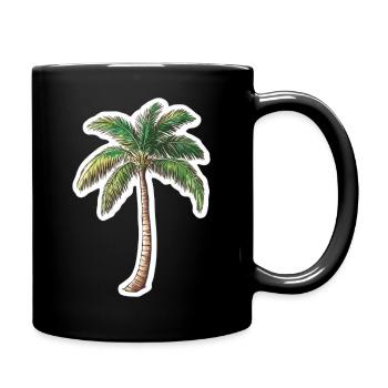 Palm tree - Full Colour Mug - black - Right