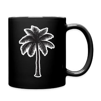 Palm tree - Full Colour Mug - black - Right