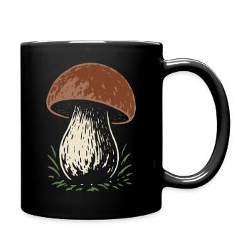 Cueilleur de cèpes - champignons - dicton - Mug uni - noir - Droite