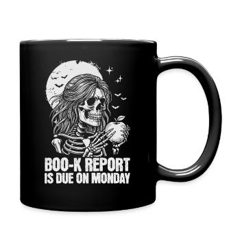 Funny Teacher Skeleton Halloween Classroom - Full Colour Mug - black - Right