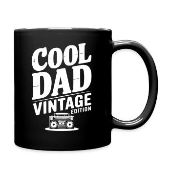 Coole Dad Vintage Edition - Tasse einfarbig - Schwarz - Rechts