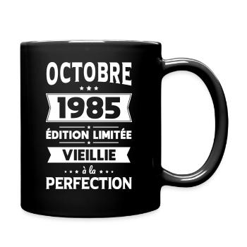 Anniversaire 40 ans - Octobre 1985 Perfection - Mug uni - noir - Droite