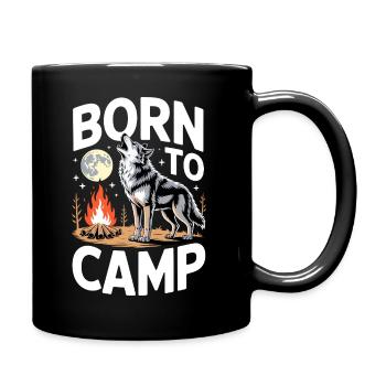 Born to Camp - Full Colour Mug - black - Right