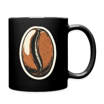 Kaffee - Tasse einfarbig - Schwarz - Rechts