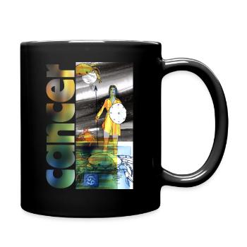 Signe du zodiaque Cancer - Mug uni - noir - Droite