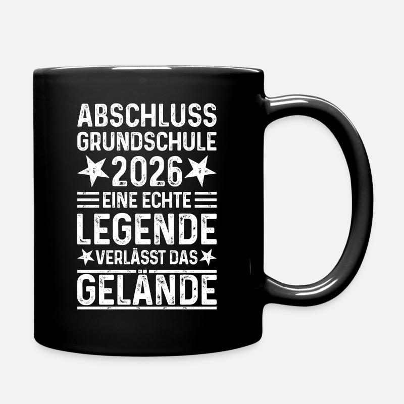 Grundschule Abschluss 2026 - Tasse einfarbig - Schwarz