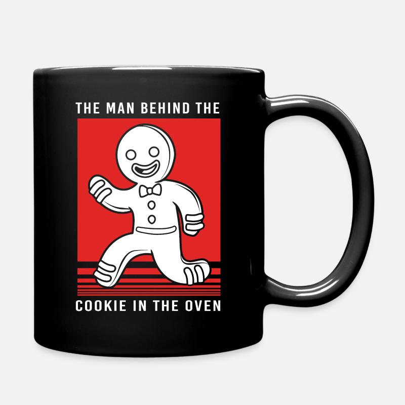 Werdender Papa werdende Väter - Tasse einfarbig - Schwarz