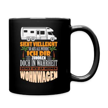 Camper Camping Caravane Dicton - Mug uni - noir - Droite