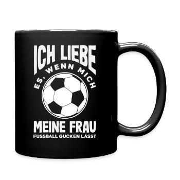 Funny Football Football Fan Gift - Full Colour Mug - black - Right