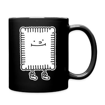 Butter biscuit – classic biscuit & cult delight - Full Colour Mug - black - Right