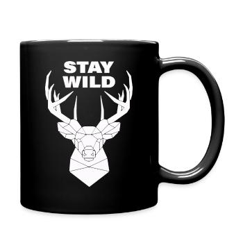 stay wild - Full Colour Mug - black - Right