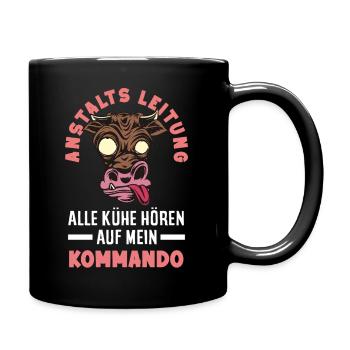 Anstaltsleitung Chef Leitung - Tasse einfarbig - Schwarz - Rechts
