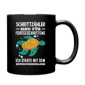 Podomètre? J’utilise le détecteur de mouvement - Mug uni - noir - Droite